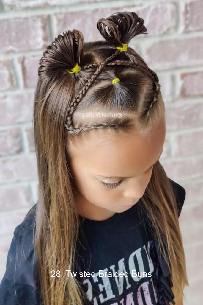 28. Twisted Braided Buns