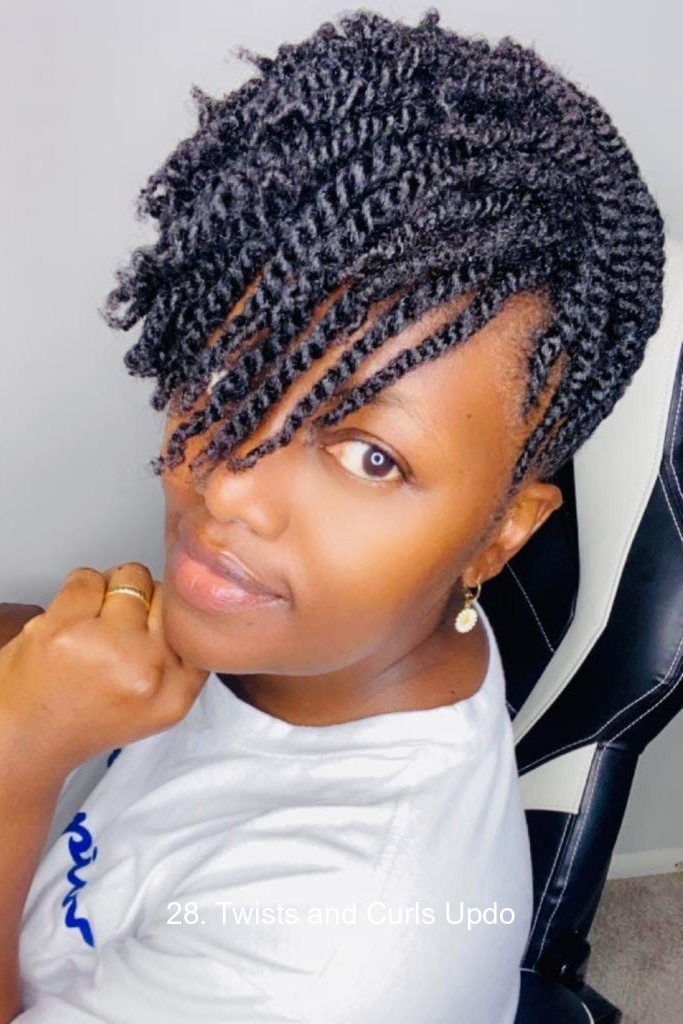 28. Twists and Curls Updo