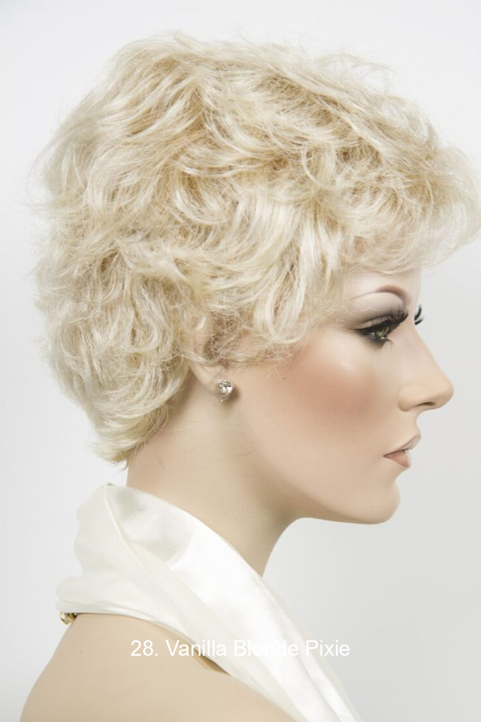 28. Vanilla Blonde Pixie