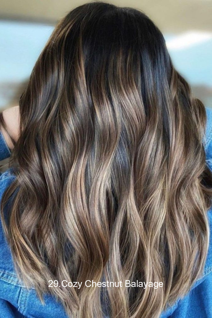 29.Cozy Chestnut Balayage