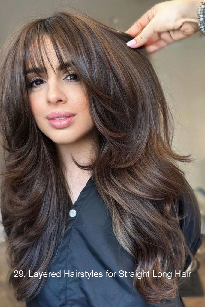 29. Layered Hairstyles for Straight Long Hair