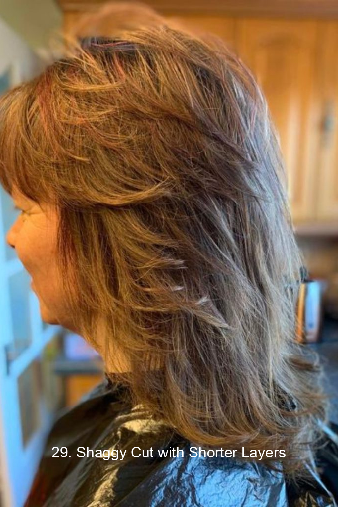 29. Shaggy Cut with Shorter Layers