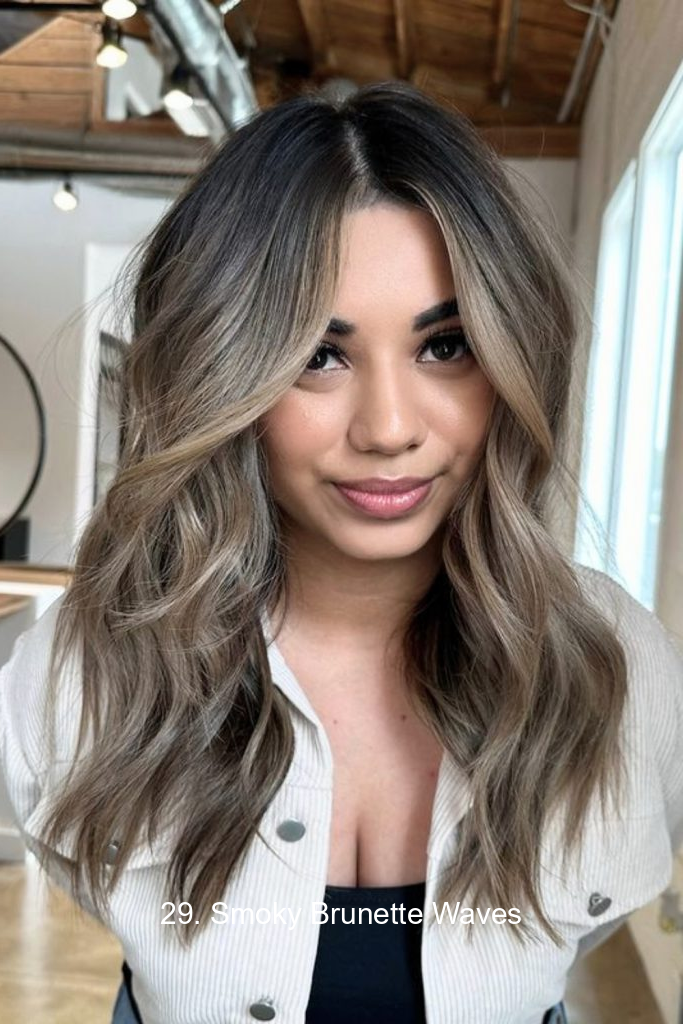 29. Smoky Brunette Waves