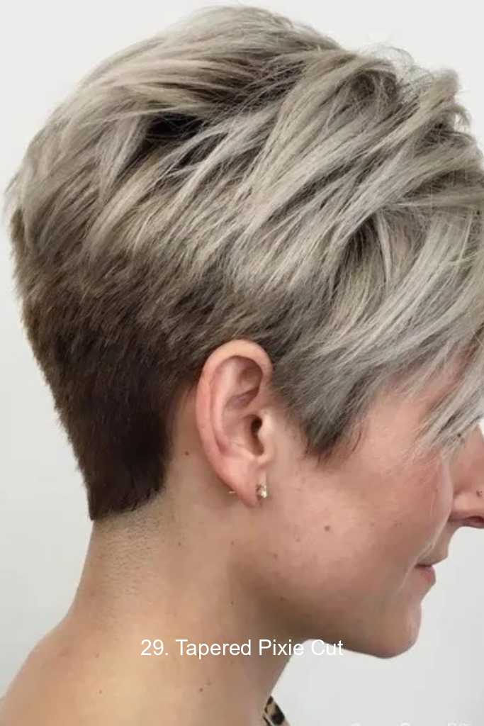29. Tapered Pixie Cut