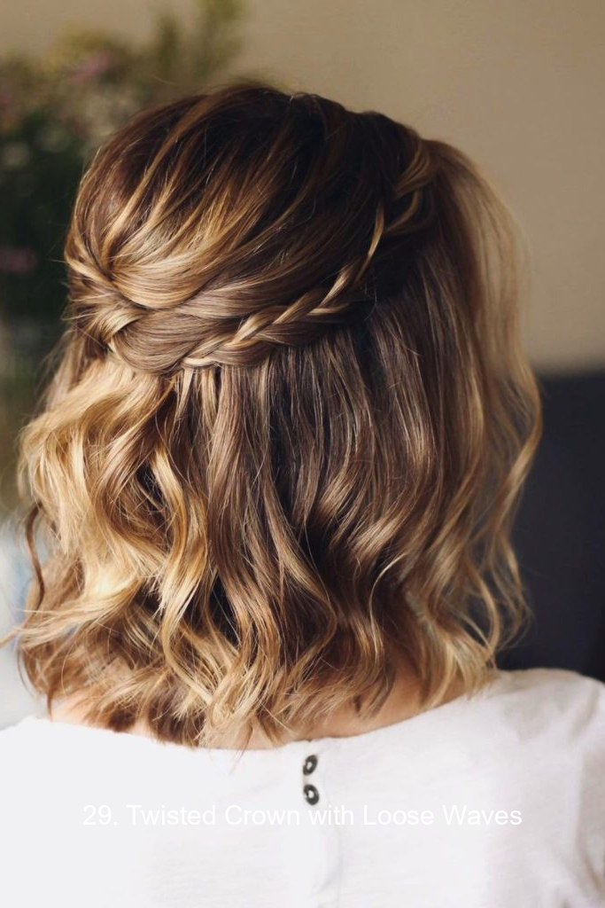 29. Twisted Crown with Loose Waves