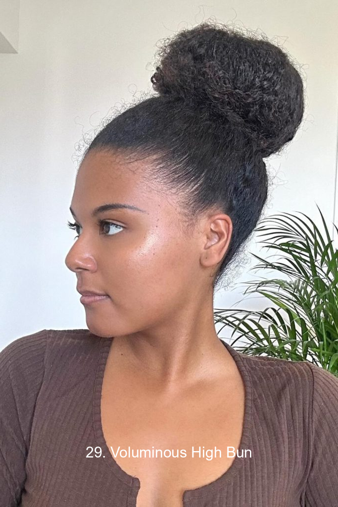 29. Voluminous High Bun