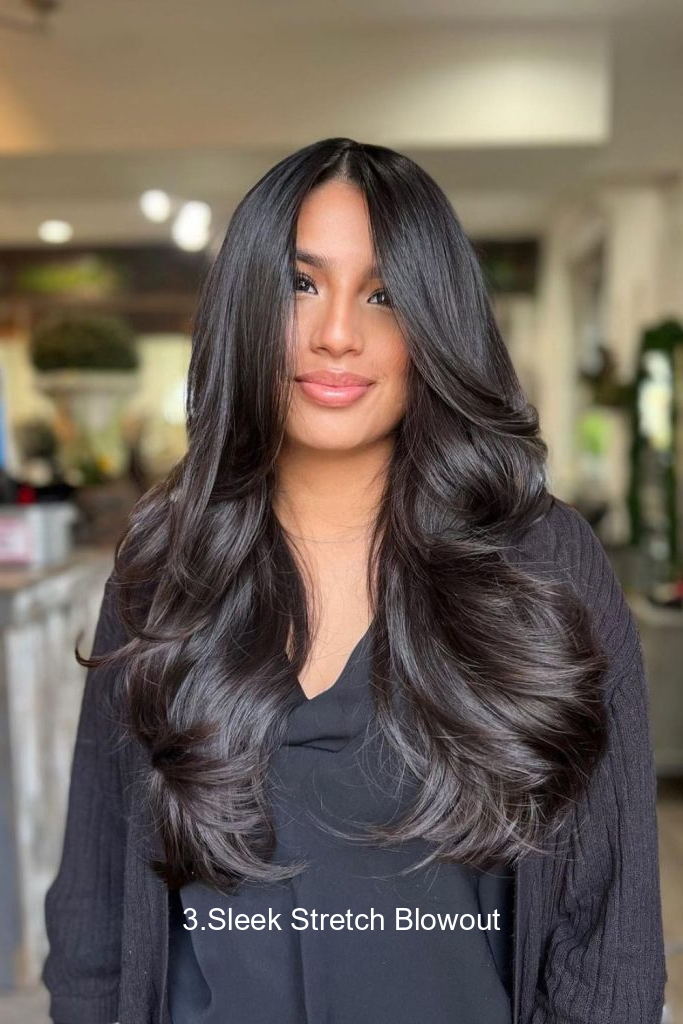 3.Sleek Stretch Blowout