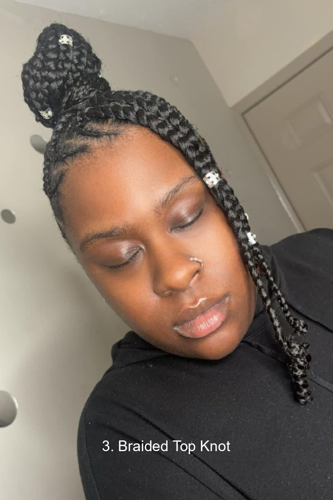 3. Braided Top Knot