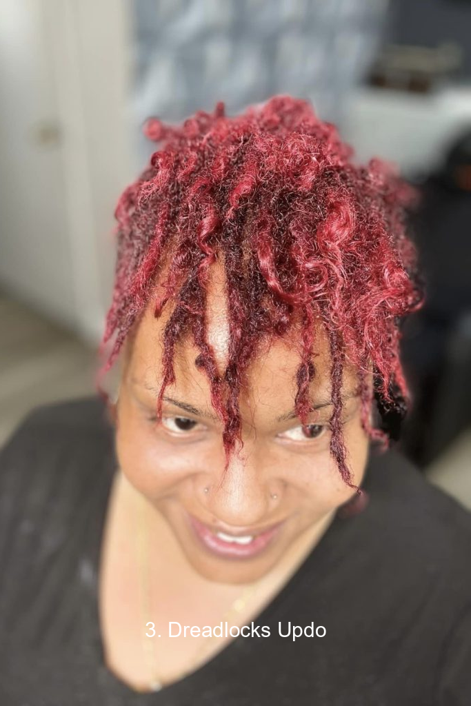 3. Dreadlocks Updo