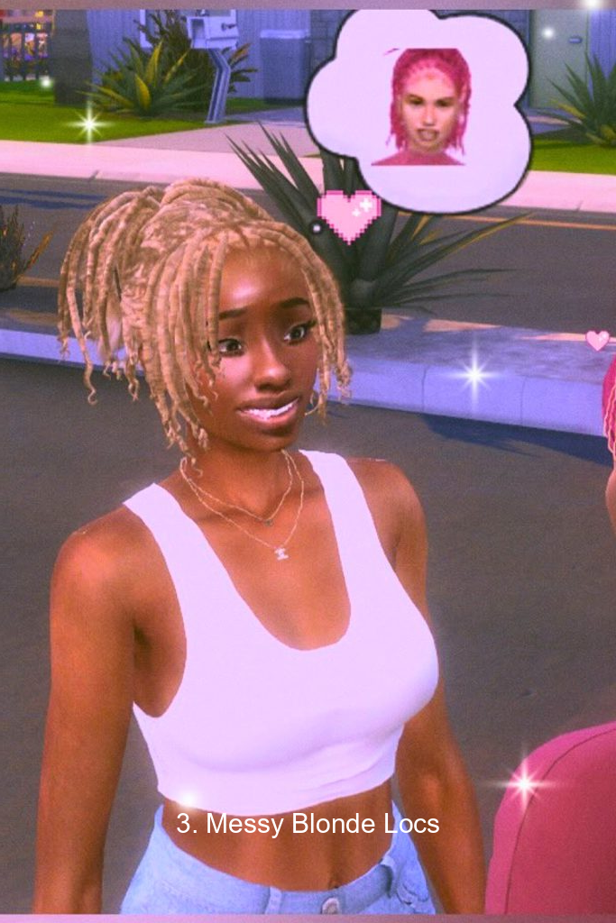 3. Messy Blonde Locs