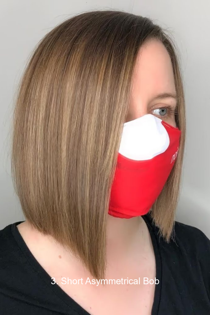 3. Short Asymmetrical Bob