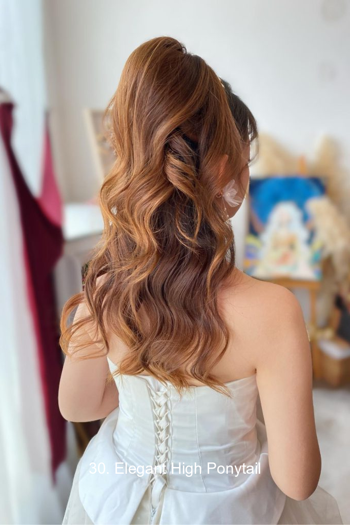 30. Elegant High Ponytail