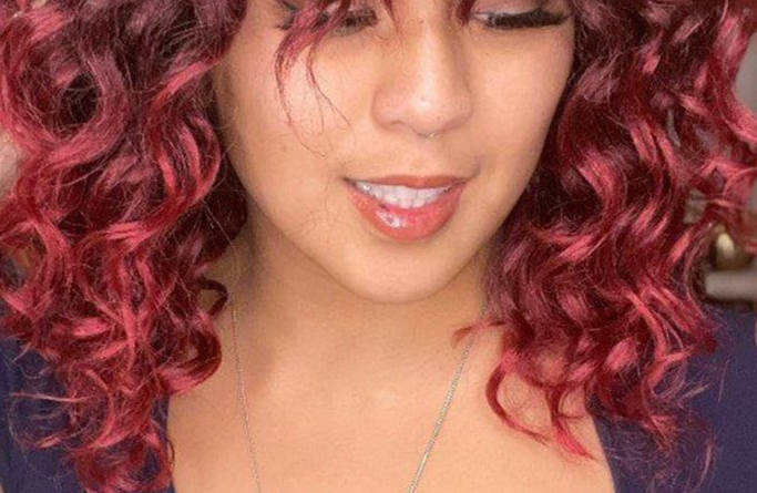 30. Long Crochet Burgundy Waves