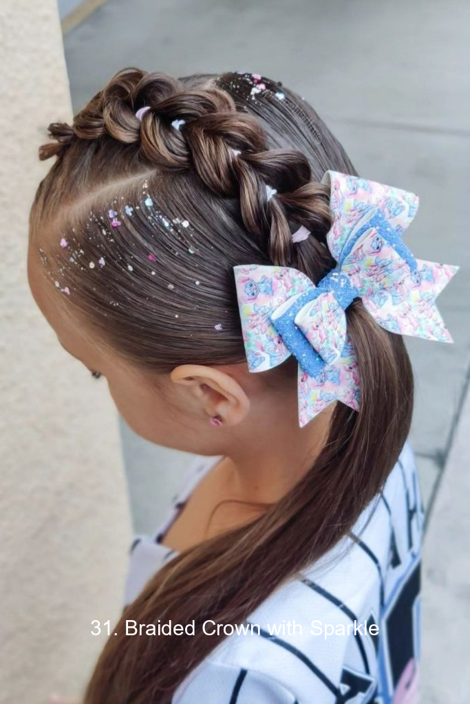 31. Braided Crown with Sparkle
