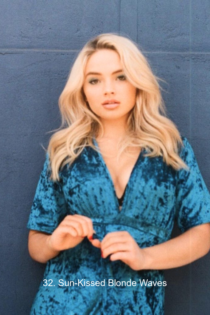 32. Sun-Kissed Blonde Waves