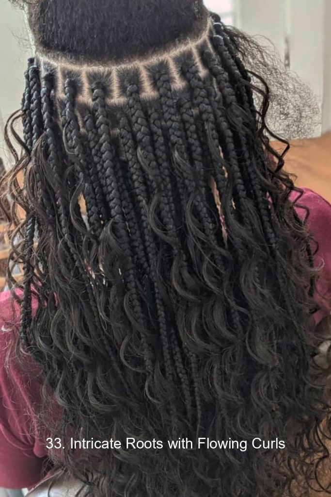 33. Intricate Roots with Flowing Curls