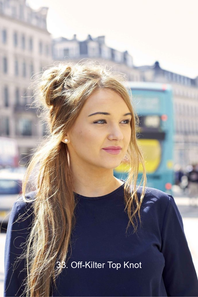 33. Off-Kilter Top Knot
