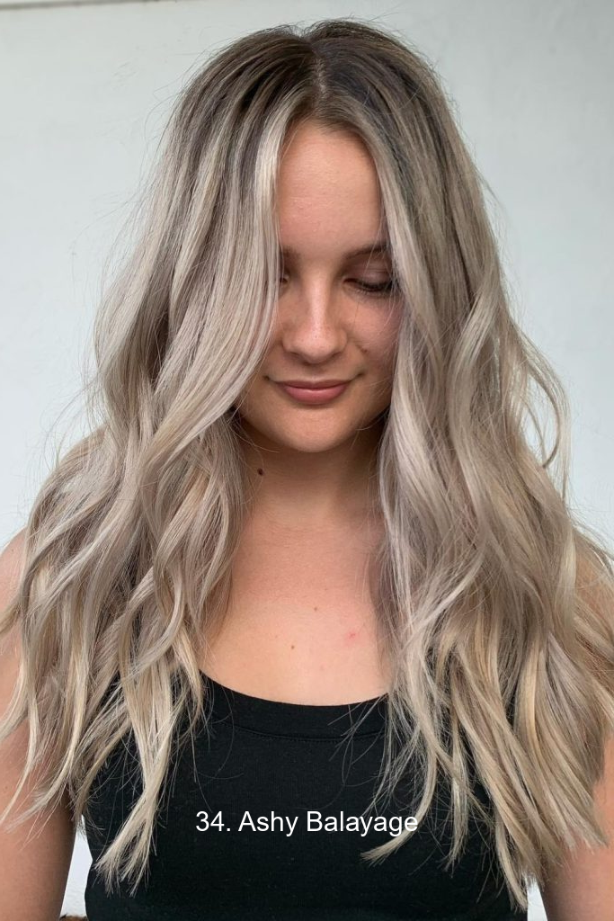 34. Ashy Balayage