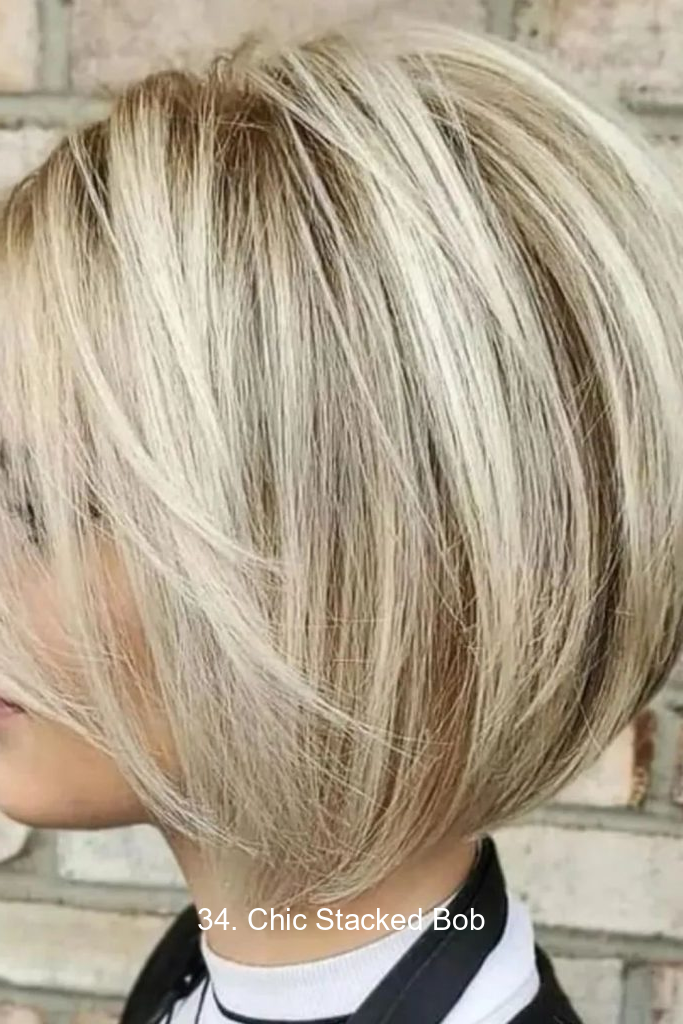 34. Chic Stacked Bob