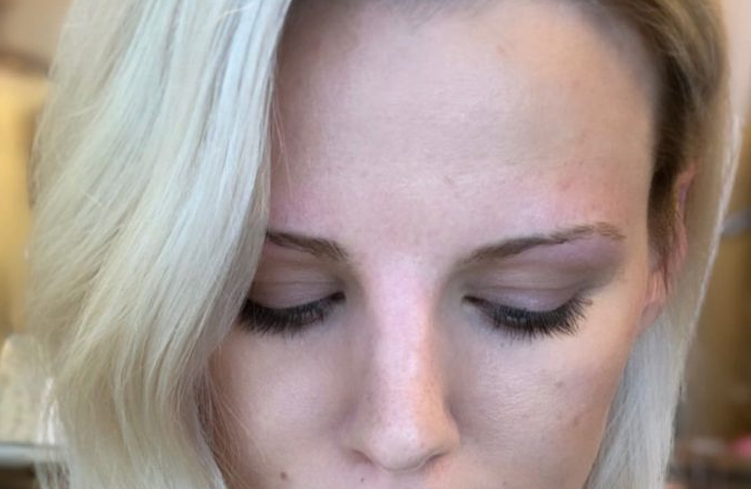 35. Asymmetrical Bob with Dark Roots