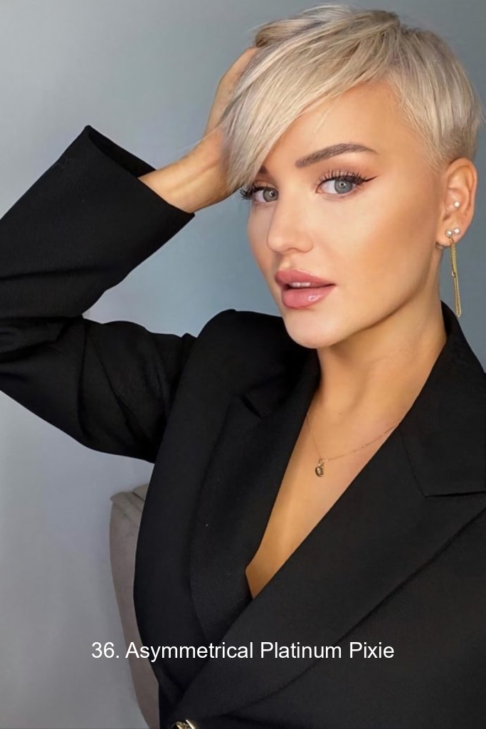 36. Asymmetrical Platinum Pixie