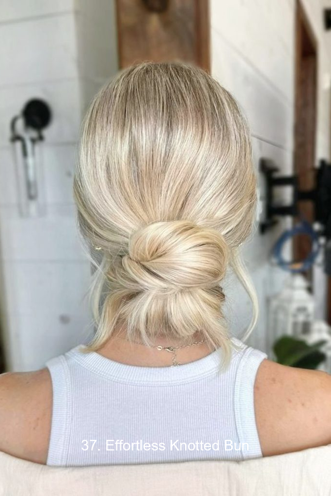37. Effortless Knotted Bun