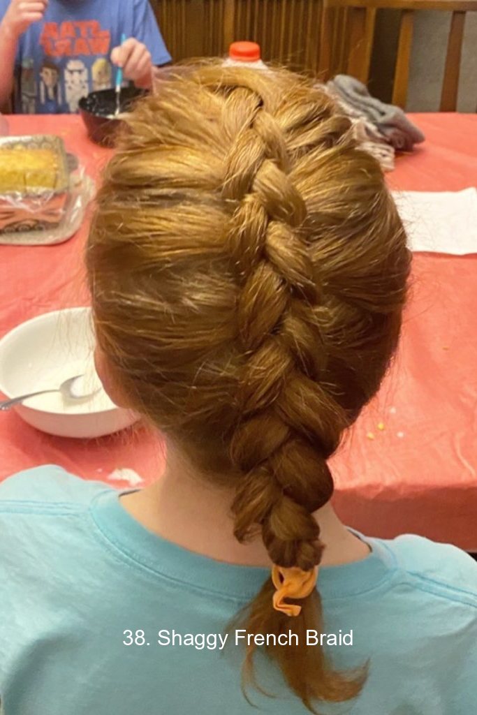 38. Shaggy French Braid