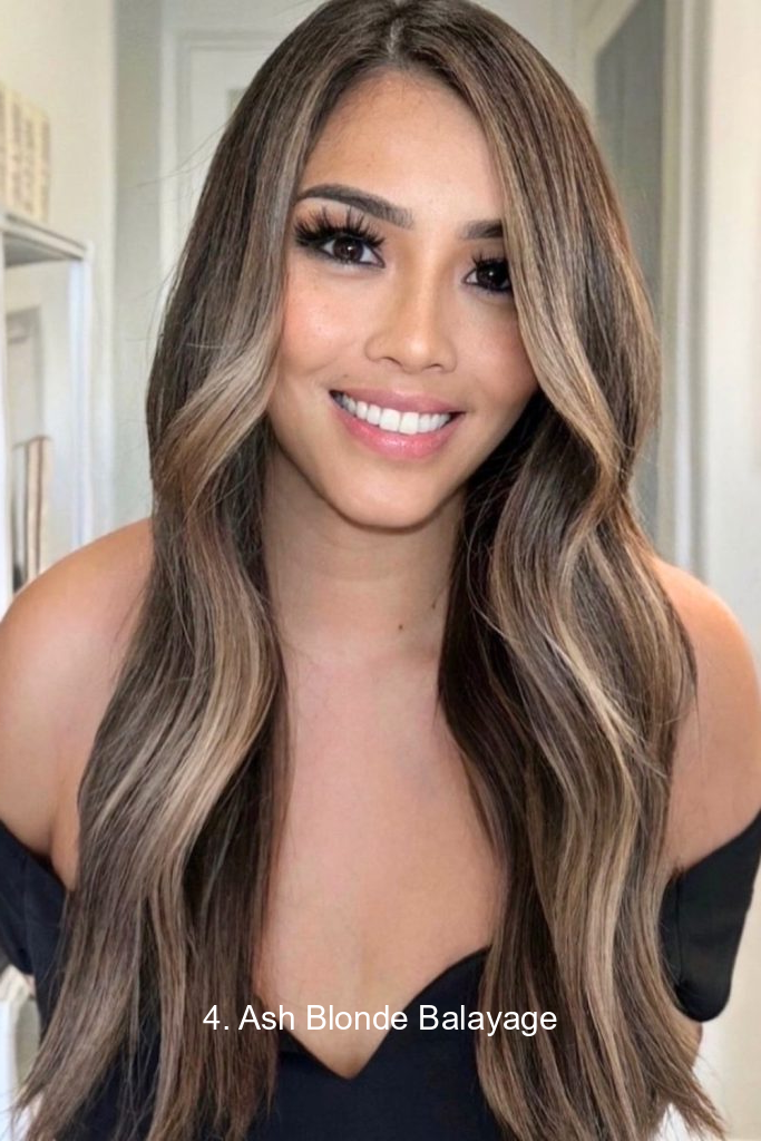 4. Ash Blonde Balayage