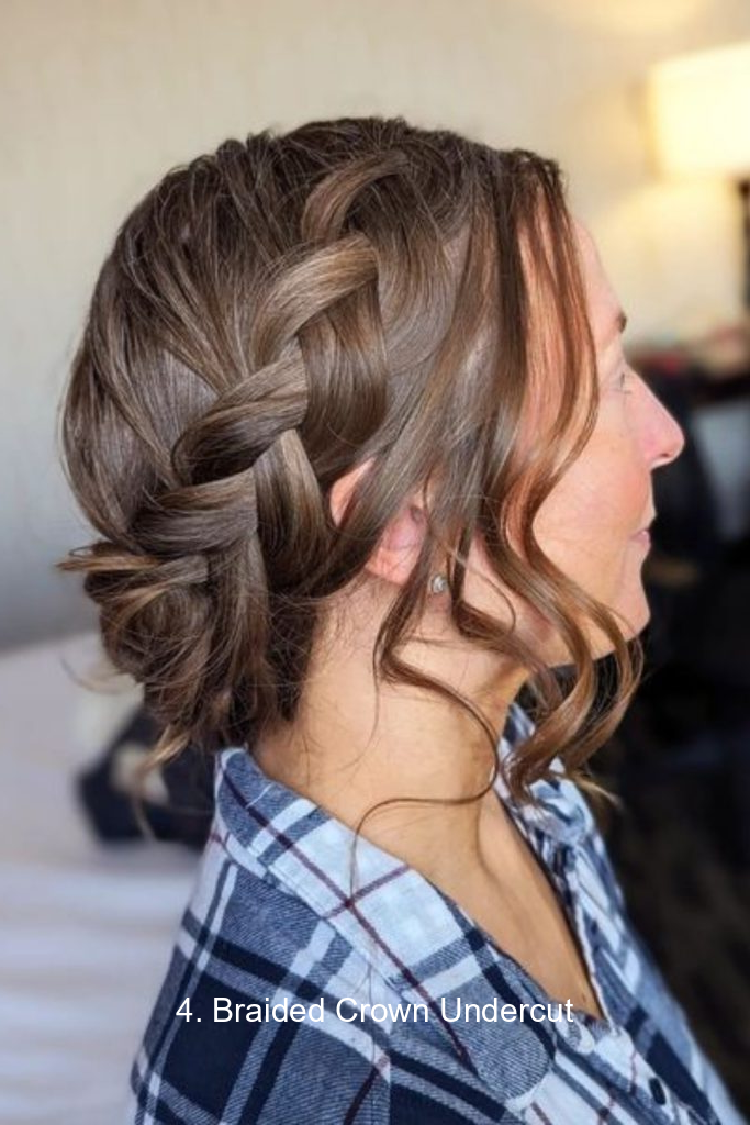 4. Braided Crown Undercut