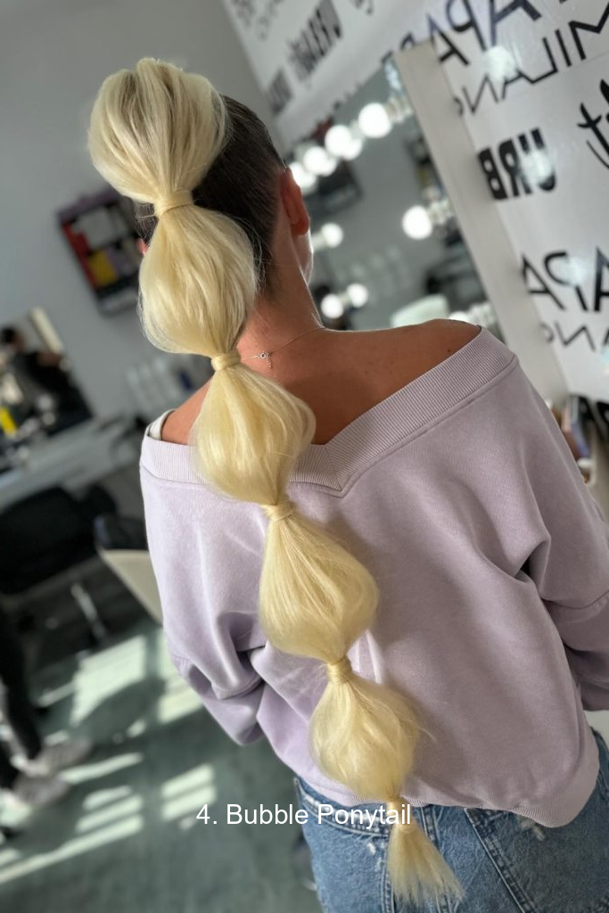 4. Bubble Ponytail