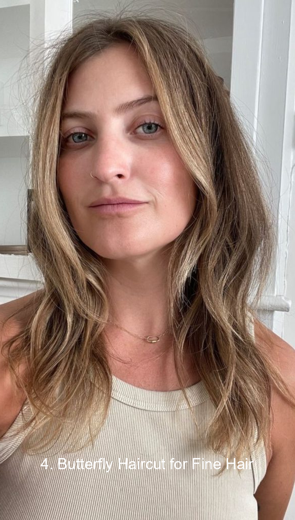 4. Butterfly Haircut for Fine Hair