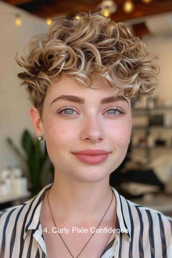 4. Curly Pixie Confidence