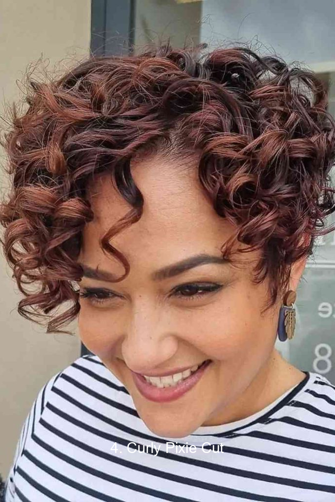 4. Curly Pixie Cut