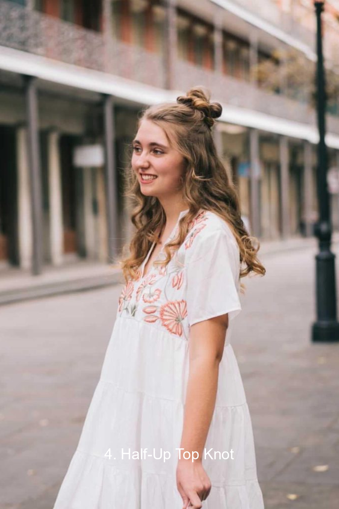 4. Half-Up Top Knot