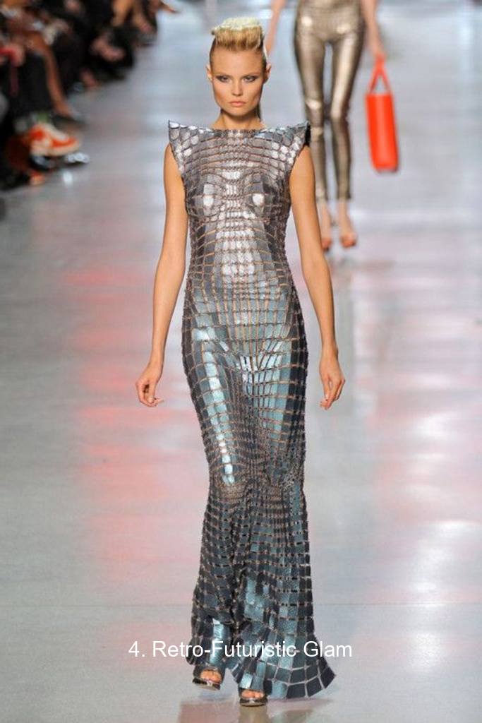 4. Retro-Futuristic Glam