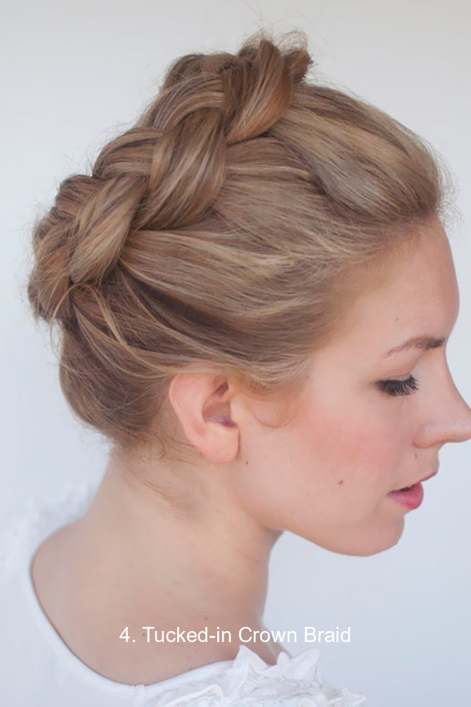 4. Tucked-in Crown Braid
