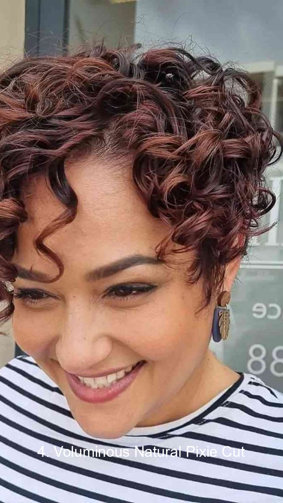 4. Voluminous Natural Pixie Cut