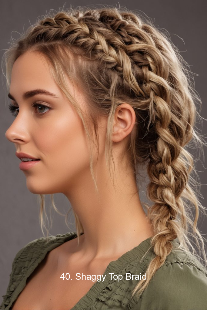 40. Shaggy Top Braid