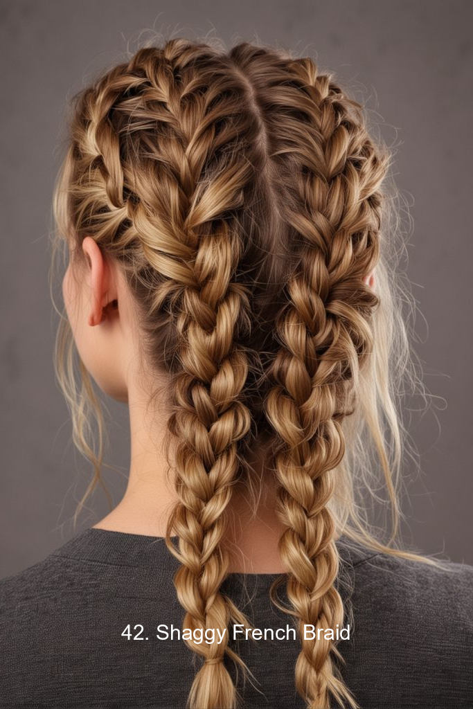 42. Shaggy French Braid