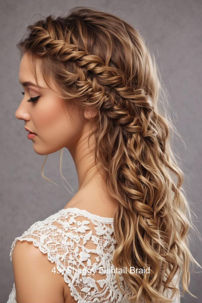 43. Shaggy Fishtail Braid
