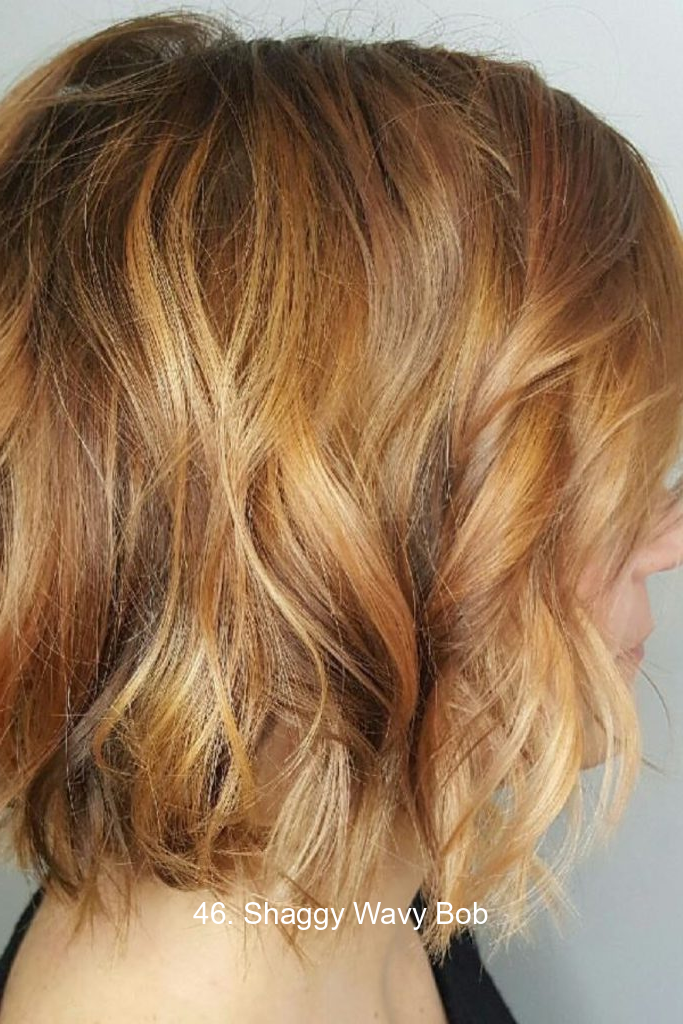 46. Shaggy Wavy Bob