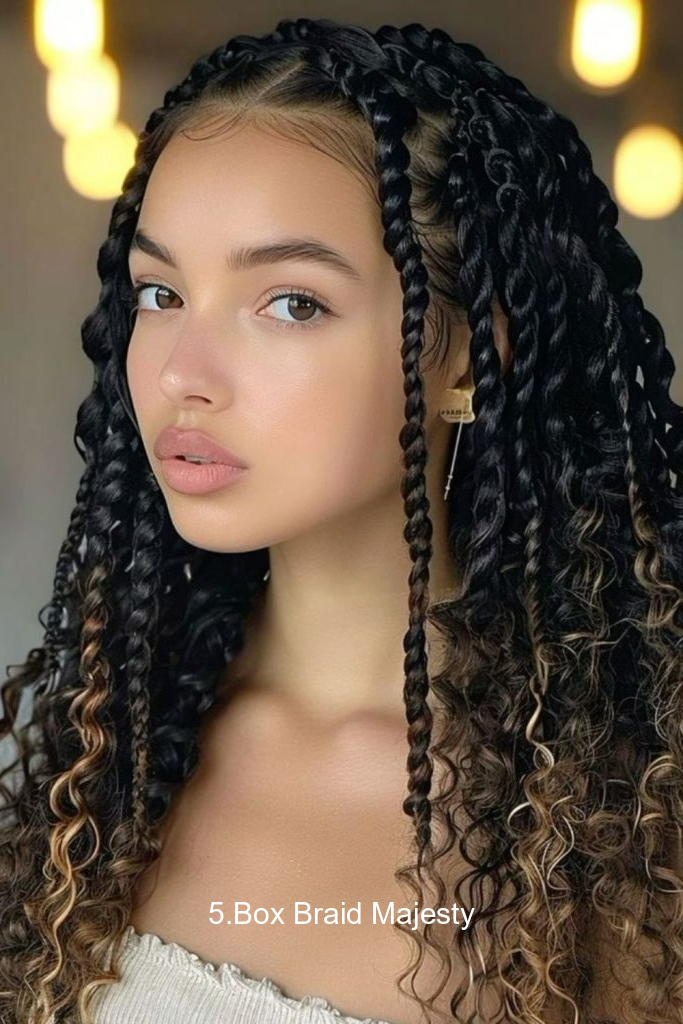 5.Box Braid Majesty