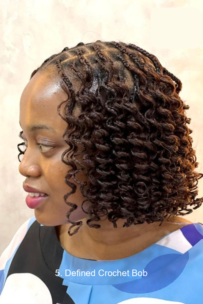 5. Defined Crochet Bob