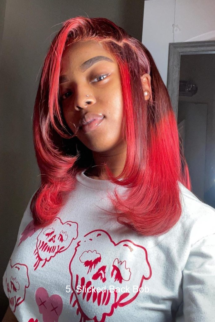5. Slicked Back Bob