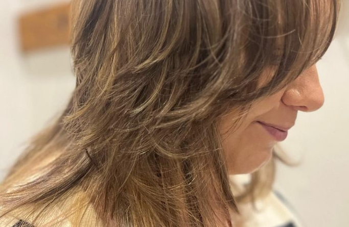 50. Shaggy Layered Bangs