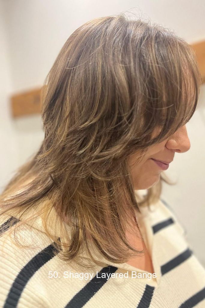 50. Shaggy Layered Bangs