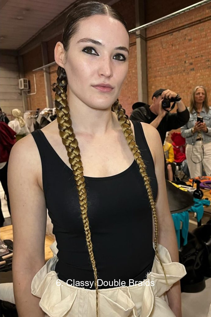 6. Classy Double Braids