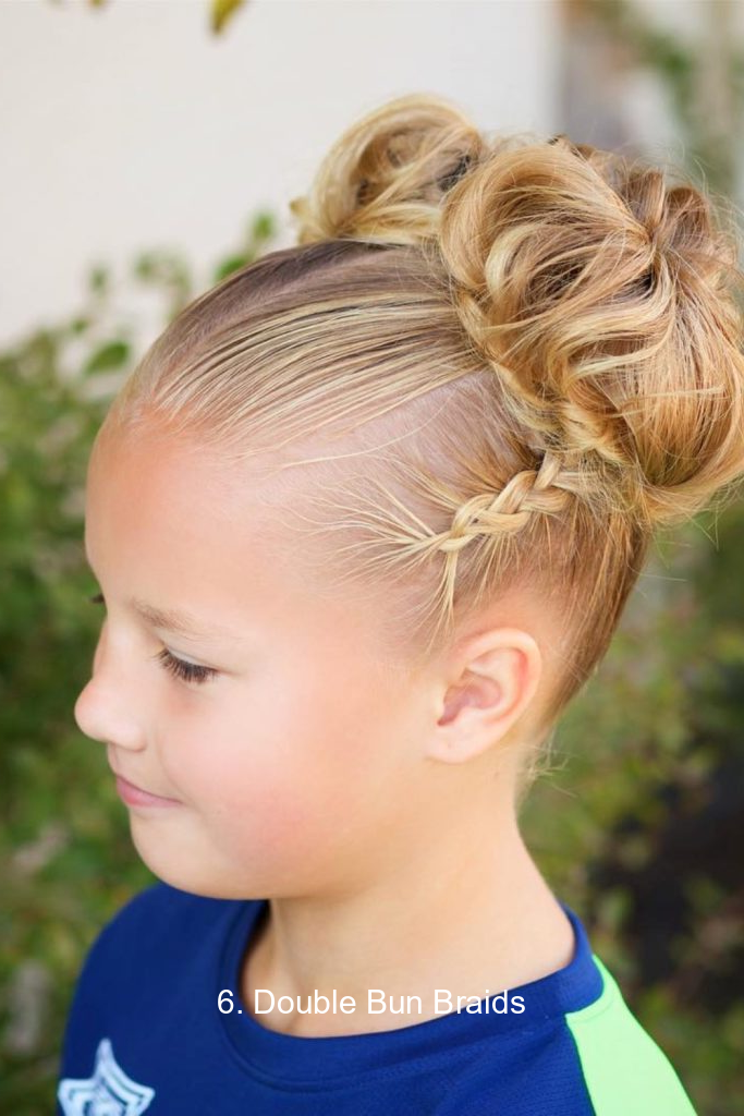 6. Double Bun Braids