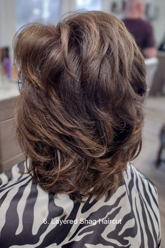 6. Layered Shag Haircut