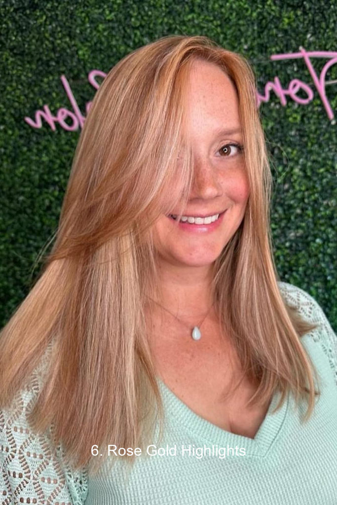 6. Rose Gold Highlights